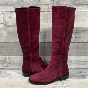 Stuart Weitzman Women's Bordeaux Greer City Suede Boots Size - 6 .US